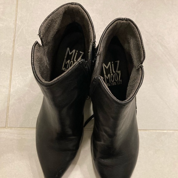 Black Miss Mooz Ankle Boots - Picture 3 of 4